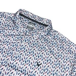 Callaway Opti-Dri Golf Polo Shirt XX-Large Men's Penguin Print Short Sleeve